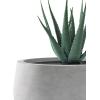 imageKante 196quot157quot118quot Dia Round Concrete Planters Set of 3 Outdoor Indoor Large Plant Pots with Drainage Hole Modern Curvaceous Design Weathered ConcreteNatural Concrete