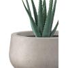 imageKante 196quot157quot118quot Dia Round Concrete Planters Set of 3 Outdoor Indoor Large Plant Pots with Drainage Hole Modern Curvaceous Design Weathered ConcreteWeathered Concrete
