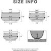 imageKante 196quot157quot118quot Dia Round Concrete Planters Set of 3 Outdoor Indoor Large Plant Pots with Drainage Hole Modern Curvaceous Design Weathered ConcreteSlate Gray