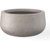 imageKante 196quot157quot118quot Dia Round Concrete Planters Set of 3 Outdoor Indoor Large Plant Pots with Drainage Hole Modern Curvaceous Design Weathered ConcreteWeathered Concrete