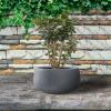 imageKante 196quot157quot118quot Dia Round Concrete Planters Set of 3 Outdoor Indoor Large Plant Pots with Drainage Hole Modern Curvaceous Design Weathered ConcreteCharcoal