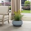 imageKante 196quot157quot118quot Dia Round Concrete Planters Set of 3 Outdoor Indoor Large Plant Pots with Drainage Hole Modern Curvaceous Design Weathered ConcreteGray