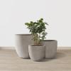 imageKante 20quot165quot134quot Dia Round Concrete Planters Set of 3 Outdoor Indoor Modern Decorative Garden Pots with Drainage Hole ampamp Rubber Plug for Home ampamp Garden Weathered Concrete