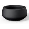 imageKante 169quot Dia Round Concrete Bonsai Planters Outdoor Indoor Garden Plant Pot with Drainage Hole for Home Patio Garden Weathered ConcreteBlack