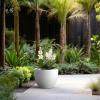 imageKante 142 Inch Round Concrete Planter  Classic Large IndoorOutdoor Plant Pot with Drainage Hole and Rubber Plug Suitable for Gardens and Patios White Finish with Aqua Blue InteriorWhite With Blue Interior