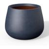 imageKante Curva Series Planter 125 Inch Round Concrete Flower Pot with Draiange Hole and Rubber Plug Suitable for Indoor Plants Home Garden Patio CharcoalCharcoal