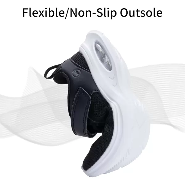 PERSOUL Kids Air Running Shoes Boys Girls Children Slip On Walking Tennis Sneakers Athletic Lightweight Shoes