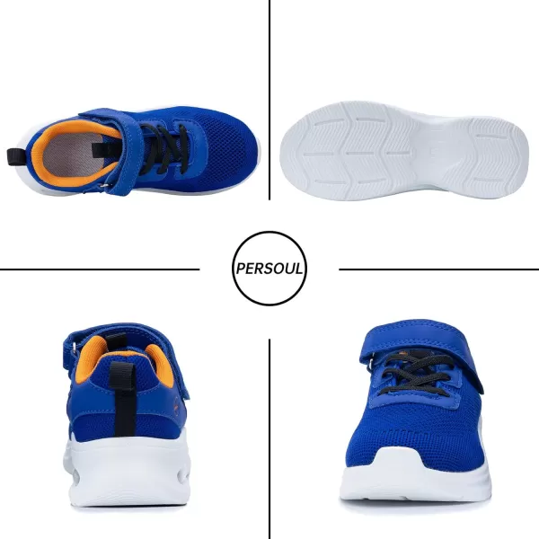 PERSOUL Kids Air Running Shoes Boys Girls Children Slip On Walking Tennis Sneakers Athletic Lightweight Shoes