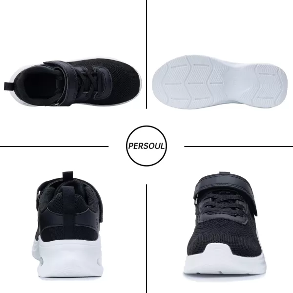 PERSOUL Kids Air Running Shoes Boys Girls Children Slip On Walking Tennis Sneakers Athletic Lightweight Shoes