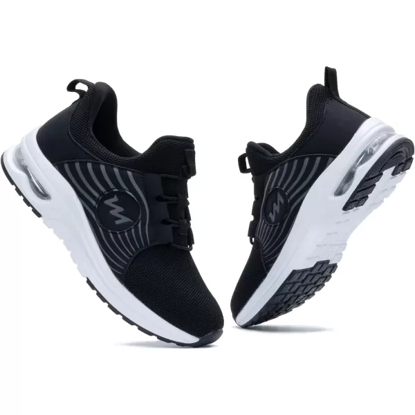 PERSOUL Kids Air Running Shoes Boys Girls Slip On Tennis Athletic Sneakers Breathable Lightweight Walking School Jogging Non Slip Footwear