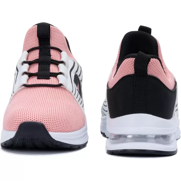 PERSOUL Kids Air Running Shoes Boys Girls Slip On Tennis Athletic Sneakers Breathable Lightweight Walking School Jogging Non Slip Footwear
