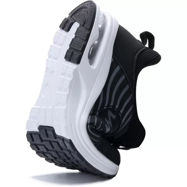 PERSOUL Kids Air Running Shoes Boys Girls Slip On Tennis Athletic Sneakers Breathable Lightweight Walking School Jogging Non Slip Footwear