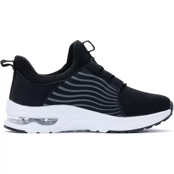 PERSOUL Kids Air Running Shoes Boys Girls Slip On Tennis Athletic Sneakers Breathable Lightweight Walking School Jogging Non Slip Footwear