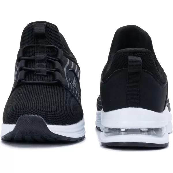 PERSOUL Kids Air Running Shoes Boys Girls Slip On Tennis Athletic Sneakers Breathable Lightweight Walking School Jogging Non Slip Footwear