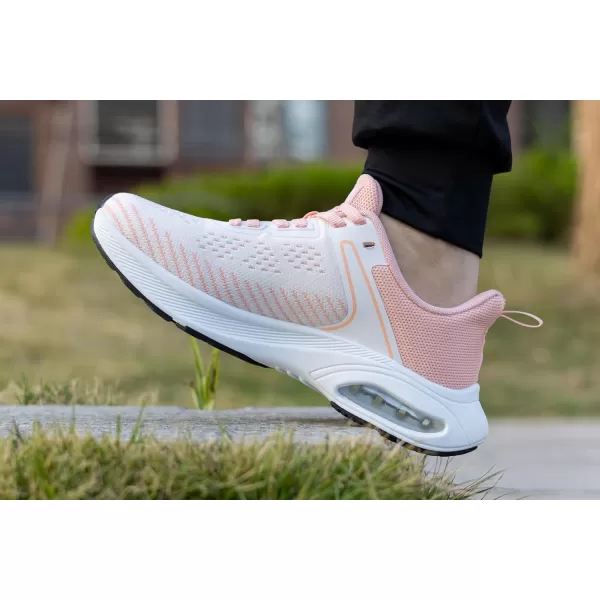 PERSOUL Women Tennis Running Shoes Air Athletic Lightweight Mesh Outdoor Sneakers Breathable Walking Workout Jogging Gym Non Slip Footwear