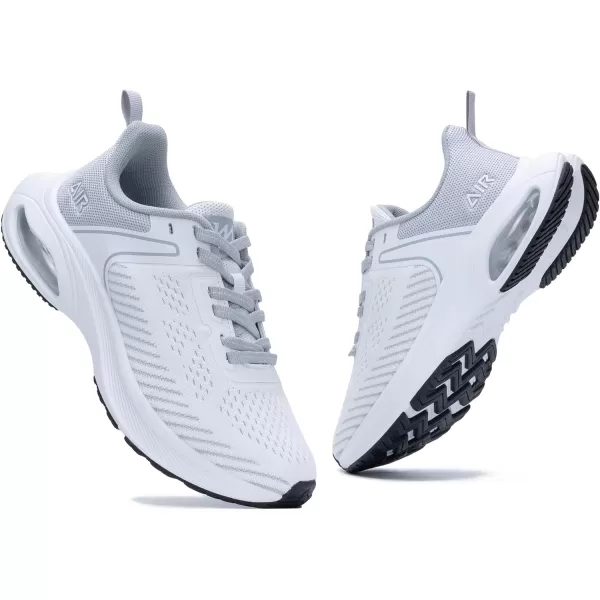 PERSOUL Women Tennis Running Shoes Air Athletic Lightweight Mesh Outdoor Sneakers Breathable Walking Workout Jogging Gym Non Slip Footwear