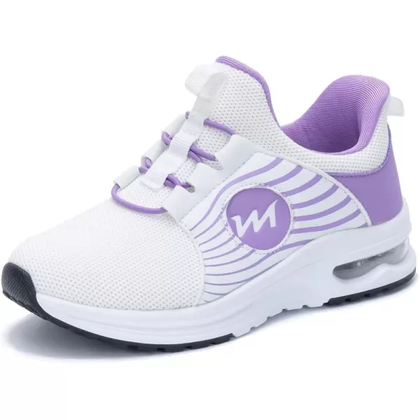 PERSOUL Kids Air Running Shoes Boys Girls Slip On Tennis Athletic Sneakers Breathable Lightweight Walking School Jogging Non Slip Footwear
