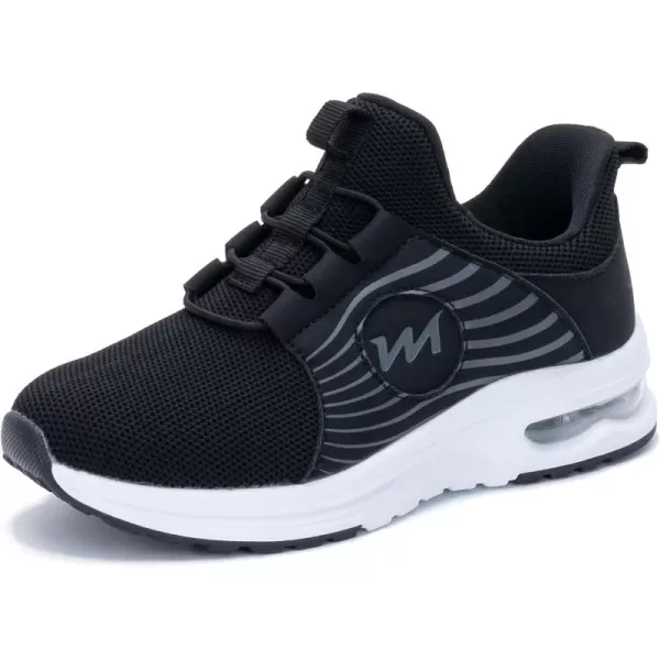 PERSOUL Kids Air Running Shoes Boys Girls Slip On Tennis Athletic Sneakers Breathable Lightweight Walking School Jogging Non Slip Footwear