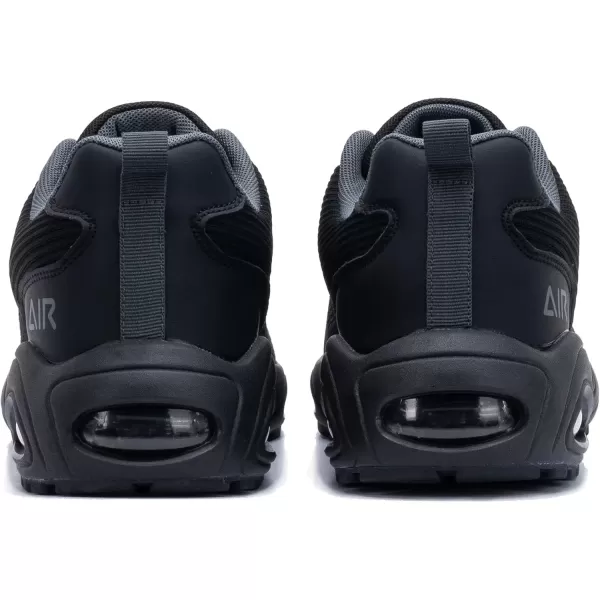 imagePERSOUL Mens Air Running Shoes Lightweight Breathable Athletic Tennis Gym Jogging SneakersAllblack2