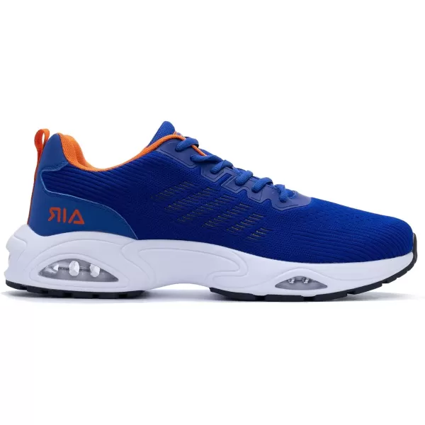 imagePERSOUL Mens Air Running Shoes Lightweight Breathable Athletic Tennis Gym Jogging SneakersDarkblue2
