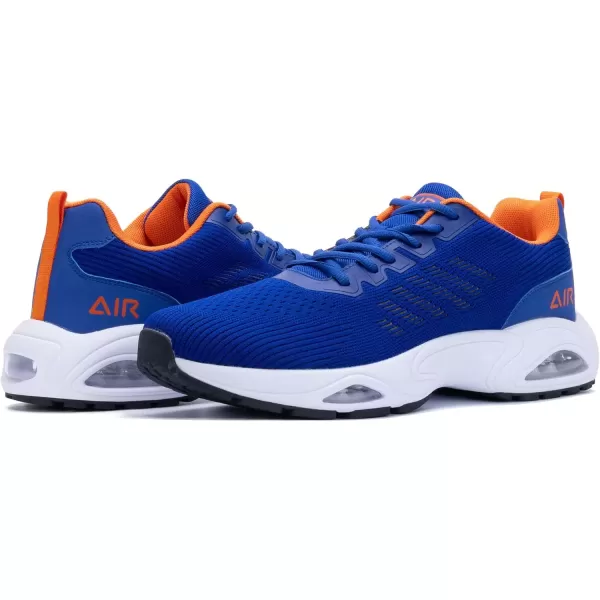 imagePERSOUL Mens Air Running Shoes Lightweight Breathable Athletic Tennis Gym Jogging SneakersDarkblue2