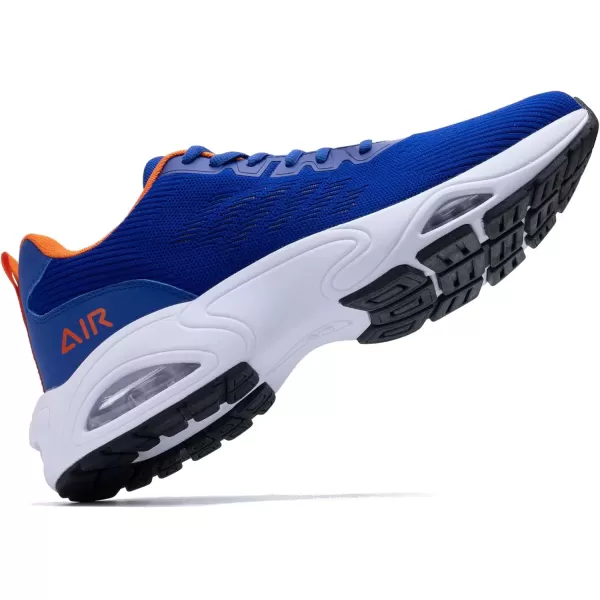 imagePERSOUL Mens Air Running Shoes Lightweight Breathable Athletic Tennis Gym Jogging SneakersDarkblue2