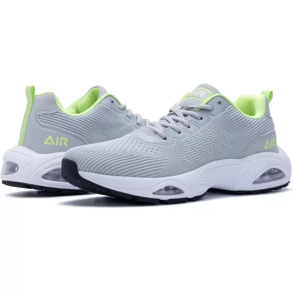 imagePERSOUL Mens Air Running Shoes Lightweight Breathable Athletic Tennis Gym Jogging SneakersLightgrey2