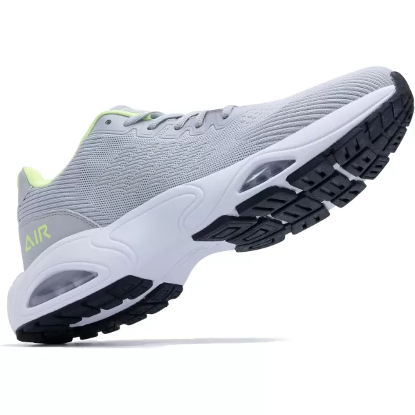 imagePERSOUL Mens Air Running Shoes Lightweight Breathable Athletic Tennis Gym Jogging SneakersLightgrey2