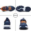 imagePERSOUL Air Shoes for Boys Girls Kids Children Tennis Sports Athletic Gym Running SneakersBlackorange