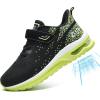 imagePERSOUL Air Shoes for Boys Girls Kids Children Tennis Sports Athletic Gym Running SneakersGreen