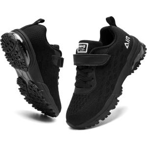 imagePERSOUL Air Shoes for Boys Girls Kids Children Tennis Sports Athletic Gym Running SneakersBlack