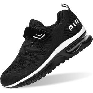 imagePERSOUL Air Shoes for Boys Girls Kids Children Tennis Sports Athletic Gym Running SneakersBlack2