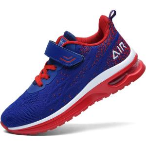 imagePERSOUL Air Shoes for Boys Girls Kids Children Tennis Sports Athletic Gym Running SneakersBluered