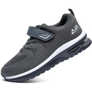 imagePERSOUL Air Shoes for Boys Girls Kids Children Tennis Sports Athletic Gym Running SneakersDarkgrey