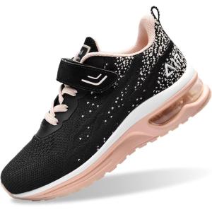 imagePERSOUL Air Shoes for Boys Girls Kids Children Tennis Sports Athletic Gym Running SneakersPeachblack