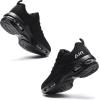imagePERSOUL Women Running Shoes Tennis Air Sneakers Lightweight Breathable Fitness Athletic Gym Fashion Walking ShoesAllblack