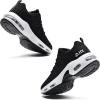 imagePERSOUL Women Running Shoes Tennis Air Sneakers Lightweight Breathable Fitness Athletic Gym Fashion Walking ShoesBlack