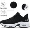 imagePERSOUL Women Running Shoes Tennis Air Sneakers Lightweight Breathable Fitness Athletic Gym Fashion Walking ShoesBlack