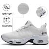 imagePERSOUL Women Running Shoes Tennis Air Sneakers Lightweight Breathable Fitness Athletic Gym Fashion Walking ShoesWhite