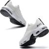 imagePERSOUL Women Running Shoes Tennis Air Sneakers Lightweight Breathable Fitness Athletic Gym Fashion Walking ShoesWhite