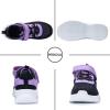imagePERSOUL Girls Air Running Shoes Boys Kids Child Slip On Walking Comfort Tennis Sneakers Athletic Lightweight Shoes BlackPurple Size Little Kid 25