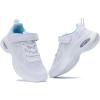imagePERSOUL Kids Air Running Shoes Boys Girls Child Slip On Walking Comfort Tennis Sneakers Athletic Lightweight Shoes White Big Kid 3