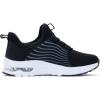 imagePERSOUL Kids Air Running Shoes Boys Girls Slip On Tennis Athletic Sneakers Breathable Lightweight Walking School Jogging Non Slip Footwear Black Big Kid 25