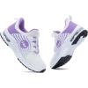 imagePERSOUL Kids Air Running Shoes Boys Girls Slip On Tennis Athletic Sneakers Breathable Lightweight Walking School Jogging Non Slip Footwear WhitePurple Little Kid 115