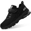 imagePERSOUL Kids Shoes for Boys Girls Children Tennis Sports Athletic School Running SneakersBlack