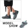 imagePERSOUL Kids Shoes for Boys Girls Children Tennis Sports Athletic School Running SneakersDark Grey Green