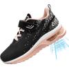 imagePERSOUL Kids Shoes for Boys Girls Children Tennis Sports Athletic School Running SneakersPeachblack
