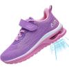 imagePERSOUL Kids Shoes for Boys Girls Children Tennis Sports Athletic School Running SneakersPinkpurple