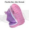 imagePERSOUL Kids Shoes for Boys Girls Children Tennis Sports Athletic School Running SneakersPinkpurple