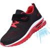 imagePERSOUL Kids Shoes for Boys Girls Children Tennis Sports Athletic School Running SneakersRed2